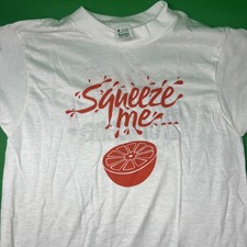 Vintage 1980's Squeeze Me A Glass Of Tropicana T Shirt Size Small