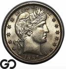 1897 Barber Quarter, Great Mint Luster, Choice BU++, Nice Strike