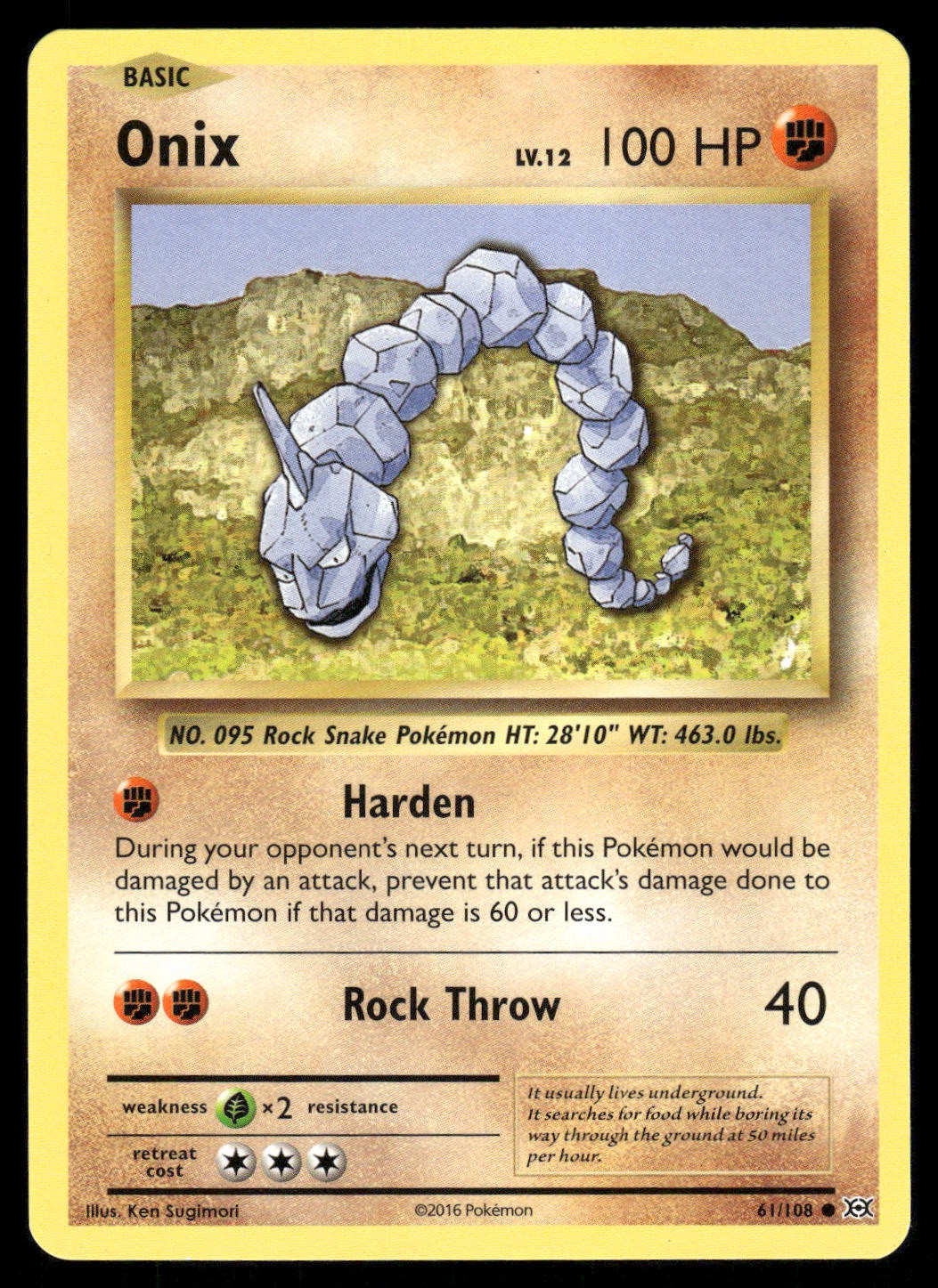 Onix Common XY - Evolutions 61/108 LP