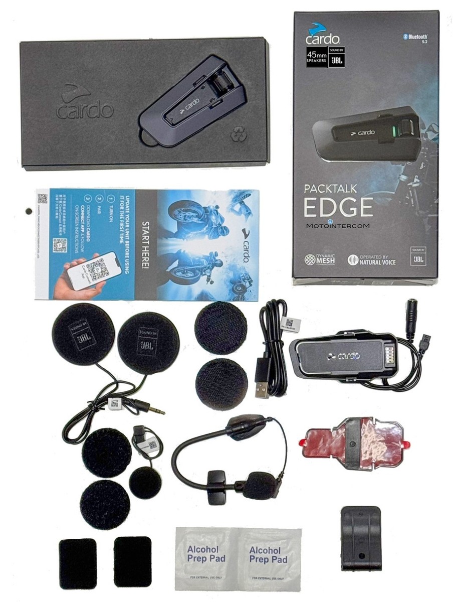 Cardo PackTalk EDGE 45mm JBL Premium Sound Fast Shipping in
