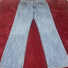 Eddie Bauer Men's Jeans 36x36 5-Pocket Boot Cut (actual Size34x33 See Pics)