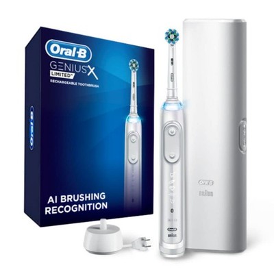 Oral-B Genius X Limited Electric Toothbrush, 1 Replacement Head, Travel Case