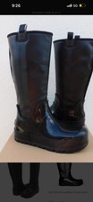 NIB UGG RAINCLOUD TALL BLACK SUEDE SHEARLING WATERPROOF WOMEN'S RAIN BOOTS New