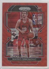 2021-22 Panini Prizm Ruby Wave Prizm Marko Simonovic #166 3m8