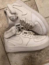 Nike Air Force 1 Mid White 314195-113 Youth 6.5Y Classic Retro Sneakers