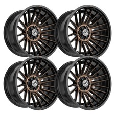 Set-4 Xf Off-road Xf-234 26x12 5x139.75x5.5 -44mm Bronze Black Wheels Rims