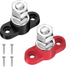 12V Battery Post Junction Block - Heavy Duty with 3/8" M10 Stud Terminal