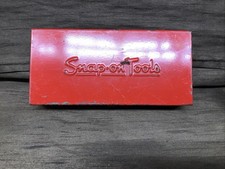 Vintage Snap-on Tools Usa Red Metal Storage Tool Box 6 34x 3 Very Nice Vintage Snap-on Tools Usa Red Metal Storage Tool Box 6 34x 3 Very Nice