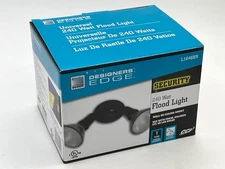 Designers Edge Flood Light 240W Twin Head L1646BR Bronze Brown 3600 Lumens