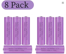 Skywolfeye 8-Pack 3.7V 2000mAh Li-ion Batteries – Rechargeable & Long Lasting
