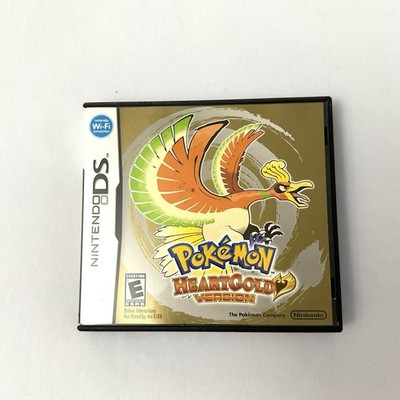 Nintendo DS Pokemon HeartGold Version Game Case With Instruction Booklet
