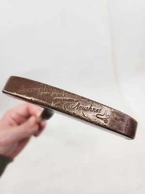 ACUSHNET BULLSEYE BRONZE 0-SET M5S RH BLADE PUTTER JOHN REUTER JR 35''  VINTAGE 
