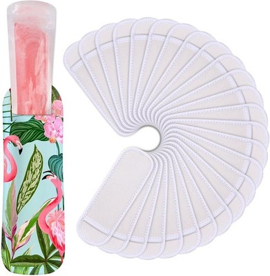 Ice Pop Sleeves 24 Stück Individualisierung Rohlinge Eis am Stiel Halter Wiederverwendbar Gefrierschrank