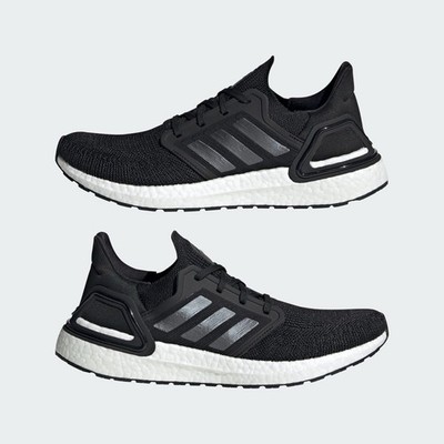 Adidas Ultra Boost 20 White/Black Men's US 8-11 Casual Running Shoes  NEW  