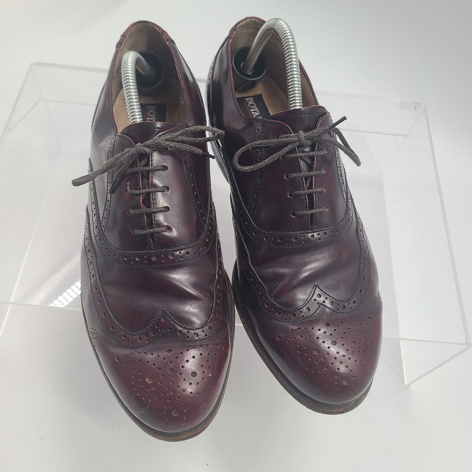 SAOLA Scarpe eleganti Botany 500 in pelle con punta ad ala taglia US 10W bordeaux