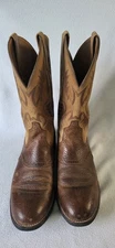 Ariat Heritage Stockman Western Men’s 11D Brown Leather Cowboy Boots