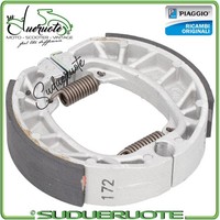 Piaggio Ganasce Bremsbacken Hinterrad Silber Vespa 50 ET2 ET4 LX S Zip