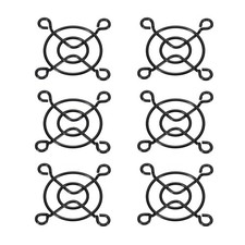 40mm Fan Finger Grill, 6 Pack Metal Grill Protector for 40mm, Black