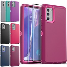 For Samsung Galaxy Note 20 Ultra/Note 20 5G Case Rubber Cover / Screen Protector