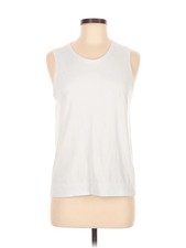 Athleta Women Silver Sleeveless T-Shirt M
