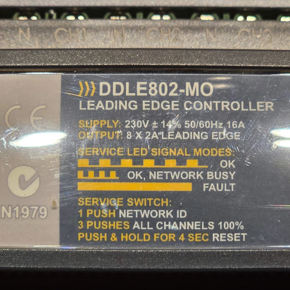 Philips DDLE802-MO Dynalite Leading Edge Controller 8 Ch 2A 230V (Pre-owned) - Image 3 of 4