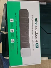 Blink Security Cameras, Outdoor 4 XR with Sync Module, HD Wireless, 6 Camera Set