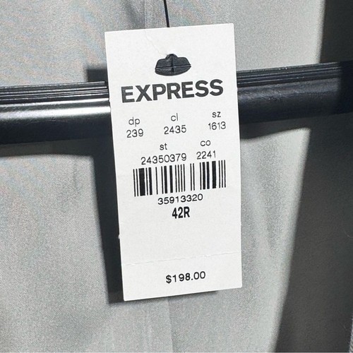 Combinaison Express HommeGris Slim 42R Pantalon 34x29 Classique Mariage Occasion Spéciale Neuf - Photo 6/15