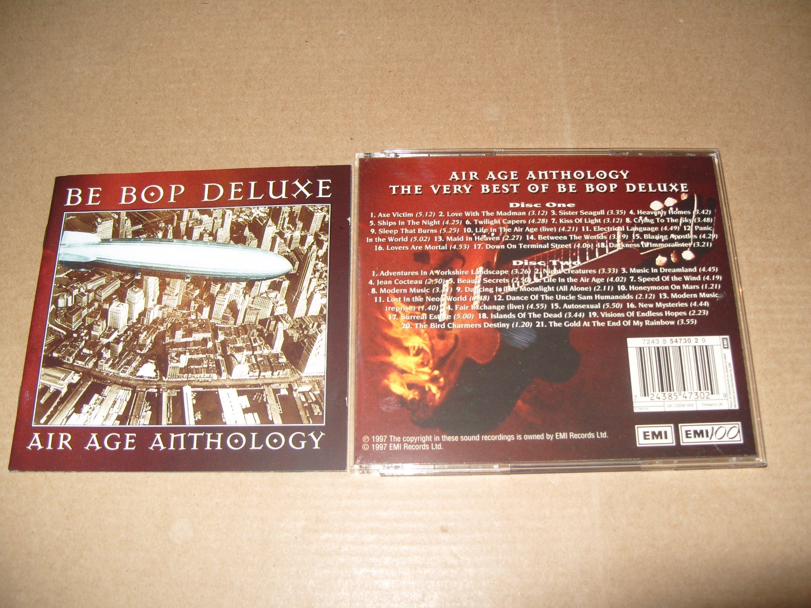 Be Bop Deluxe - Air Age Anthology (1997) 2 CD EXCELLENT / INLAYS VERY GOOD. (M6)