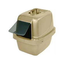 Cat Litter Box Plastics Enclosed Sifting Beige, 1 Each/Large By Van Nes ''NEW''