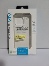 Speck Presidio Perfect-Clear Slim Case 13ft Drop Protection for iPhone 15 Pro