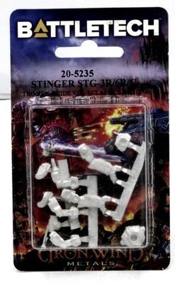 Battletech 20-5235 Stinger STG-3R/6R/C (TRO Rec Guide Vol I Classics) Light Mech