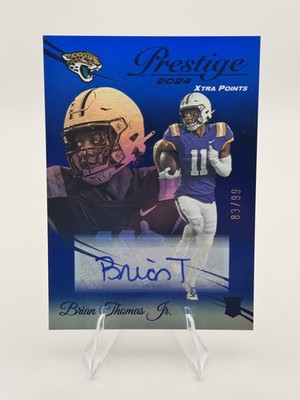 2024 Prestige - Brian Thomas Jr. #321 Xtra Points Premium Blue Signatures /99 RC