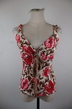 LES COPAINS MAGLIA CANOTTA TOP DONNA III 44 WOMAN SHIRT CASUAL VINTAGE ELASTANO