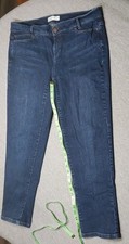 J-Jill slim boyfriend straight leg jeans Petite Size 12 Dark Bule