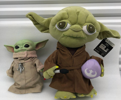 EASTER YODA Greeter  20  & Grogu Baby Yoda The Mandalorian The Child Plush 12''