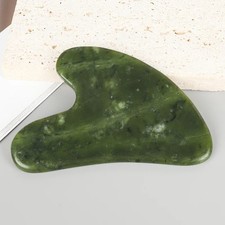 Jade Gua Sha Stone Board Face Massager Tool Natural Facial Scraper for All Skin