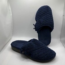 Vionic Adilyn Slippers Women's Size 9 Navy Blue Orthaheel Comfort Casual Winter