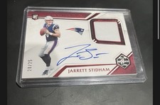 2019 Jarrett Stidham Panini Limited Rookie 4 Color Patch On-Card Auto RPA /25