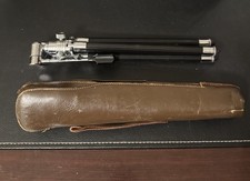 Vintage Rainbow Tripod With leather Case. Zipper Is Broken.