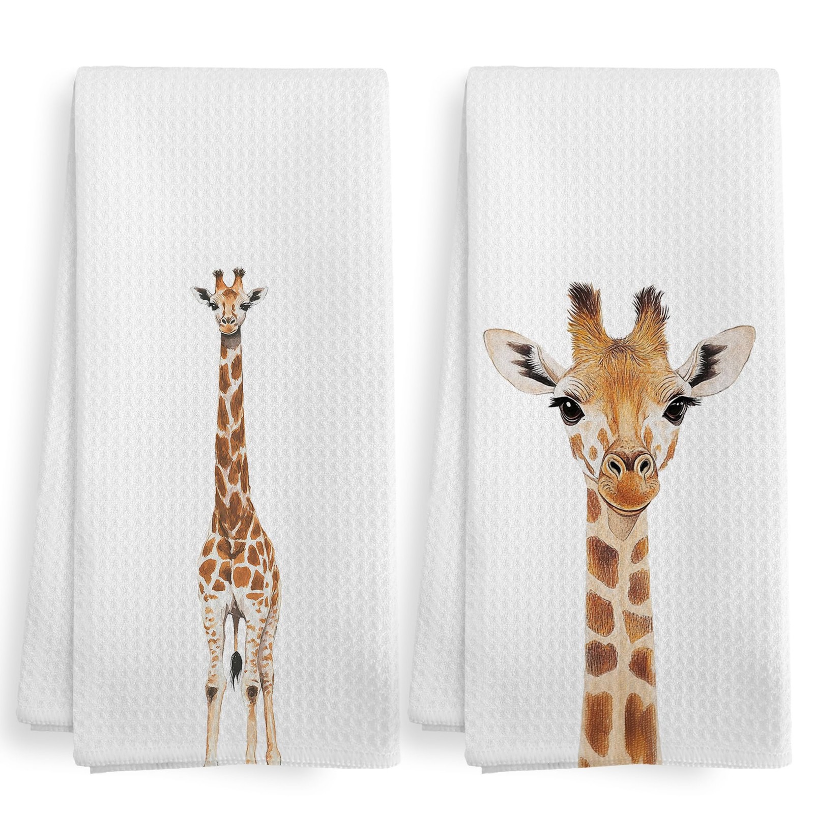 S And Dishcloths Sets Of 2, Giraffe Decor Gifts Fo...