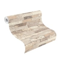 Rasch Tapete Vlies Selection 475159 Beige Creme Stylisch Stein