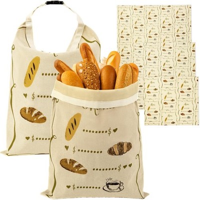 Beeswax Bread Bags Set 2 Pack with 3 Wraps for Sourdough Homemade Bread Bagels