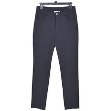 Athleta Ponte Knit Ankle Skinny Pants Womens Size 6 Black Stretch 5-Pockets Work