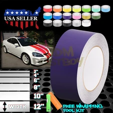 Matte Color Racing Stripes Vinyl Wrap Decals For Acura RSX Stripe 25FT / 50FT
