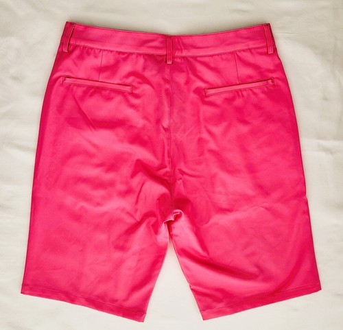 Men's Pink Black Scull High Quality Golf Shorts - Picture 3 of 5