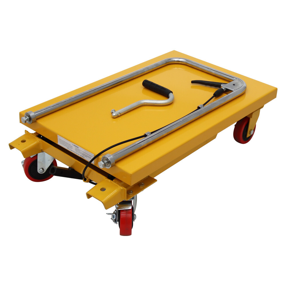 440Lbs Hydraulic Table Platform Lift Jack Manual Lifting 27.55