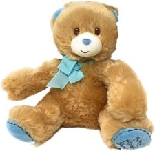 My First Teddy Bear Plush Toy With Blue Accents