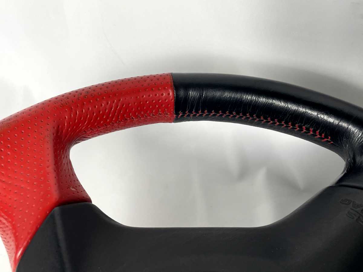 TRD Genuine Steering Wheel Red Lerther Toyota Lexus srs