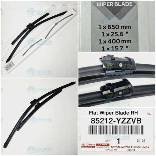 TOYOTA AVENSIS WIPER BLADE SET FRONT FLAT WIPERS 2008 2018 GENUINE