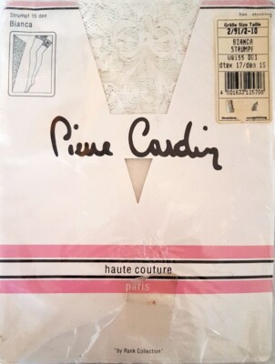 Strümpfe 15d Pierre CARDIN Bianca T2 (9 1/2-10) elfenbein französische Strümpfe Gr. II (9,5)